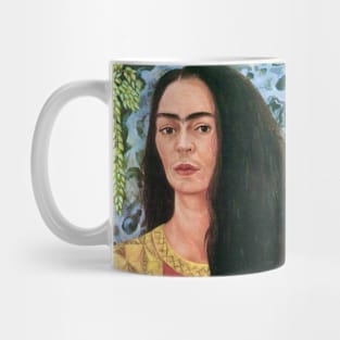 Self Portrait with Loose Hair by Frida Kahlo Mug